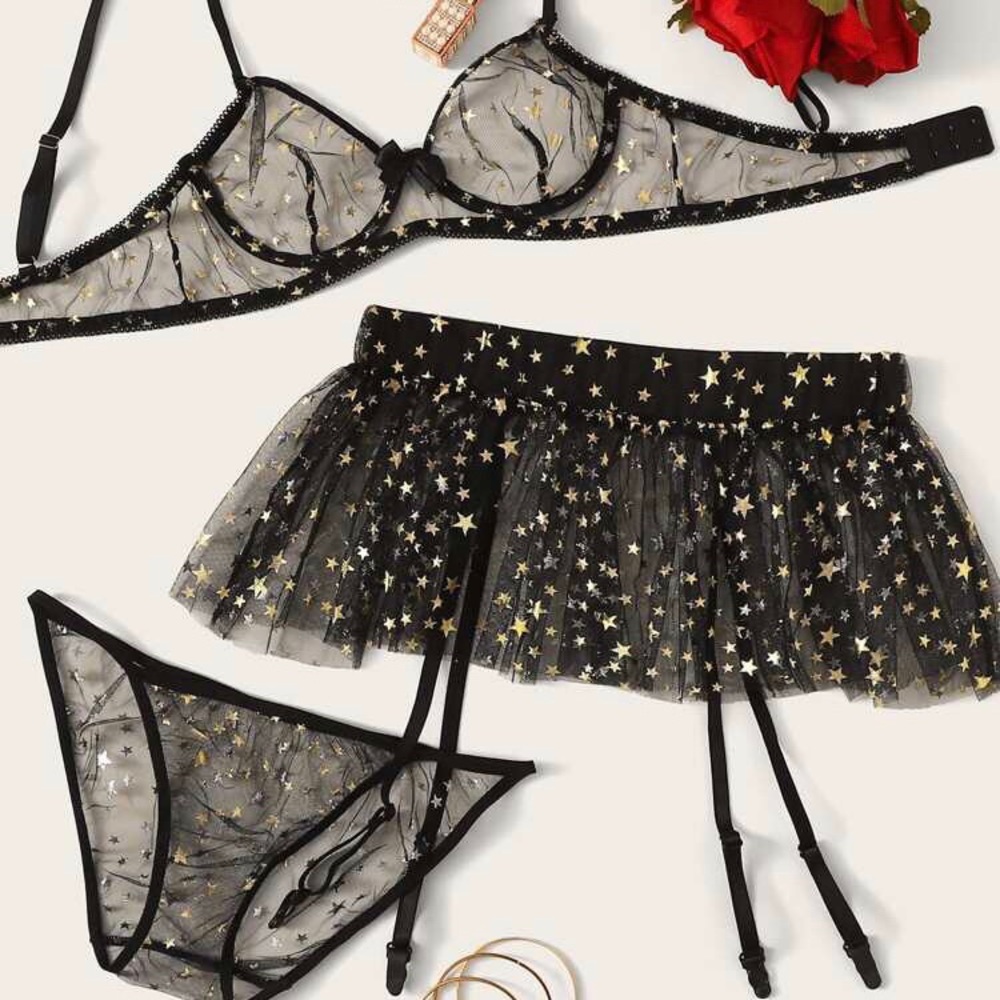 NWT 3 piece lingerie set